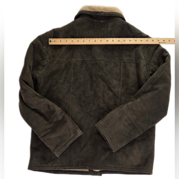😀Danier Men's Brown Suede Utility Lined Coat XS - Picture 5 of 8